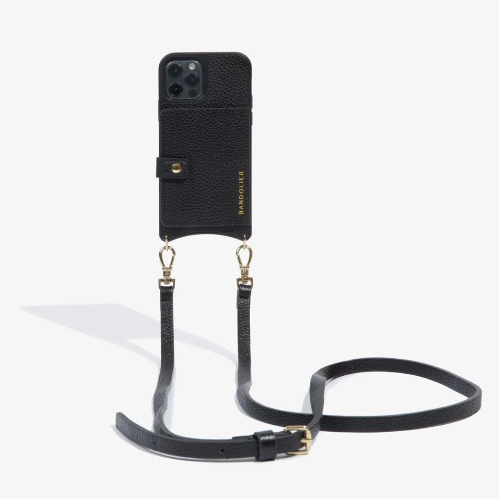 iPhone 12 pro Max MILA MagSafe Charging Crossbody Bandolier in Black/Gold